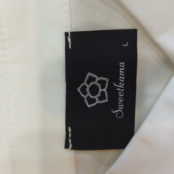 NWT Oversized White Boyfriend Shirt - Picture 2 of 3